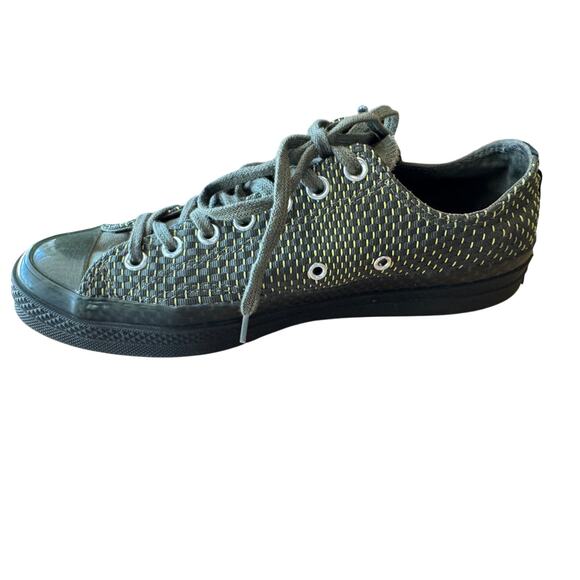 Converse Chuck Taylor All Star Sample Green Woven Low Top Sneakers M-9 W-11 - Picture 6 of 10